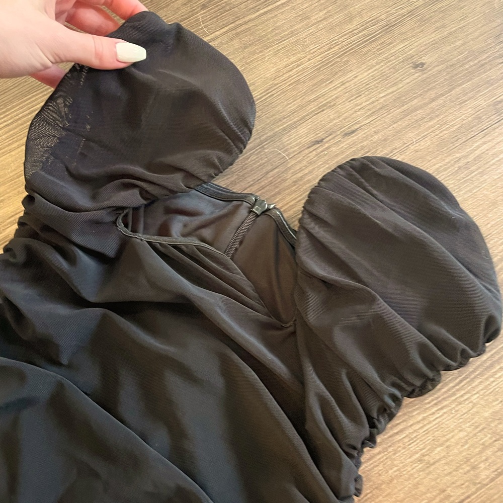 Mesh Plunge Dress